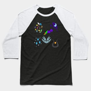 My little Pony - Villains of Equestria Cutie Mark (with Nightmare Rarity) Baseball T-Shirt